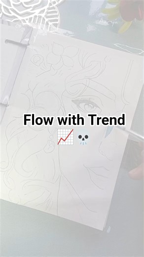 Flow with Trend 📈💀 #satisfying #creative #painting #art #drawing #krishna #mahadev #ram