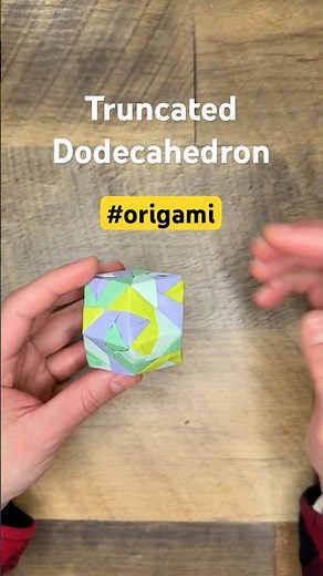 Mini Dodecahedron #origami #timelapse
