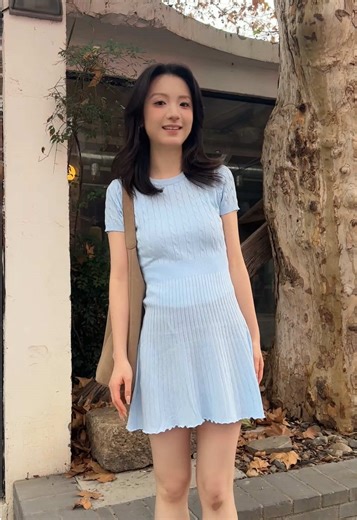 Stunning Blue Dress Outfit of the Day