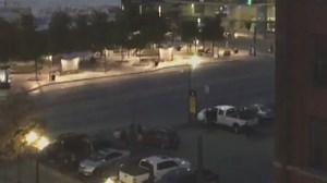 UPDATE: Terrifying sounds are heard in the distance as numerous shots are fired during a protest in downtown Dallas. http://abc7.la/29xWGr9 Snipers shot 11 officers, killing five, police said. | ABC7