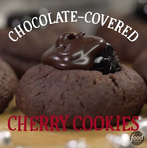 Chocolate-Covered Cherry Cookies It's a #12DaysOfCookies miracle: a 13th cookie chosen by you, the fans! Save this recipe: http://www.foodtv.com/5aua9. | Food Network