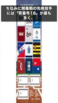 知らなかった！2025年NPB開幕にまつわる驚き豆知識 #shorts #プロ野球 #NPB #雑学