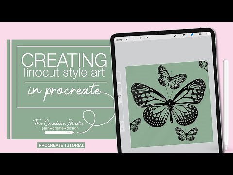 The Creative Studio Tutorial - Learn to Create Linocut Inspired Art in the Procreate App