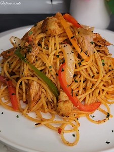 Spaghetti avèk poul kote nou🍝🍝 | Fafane creole