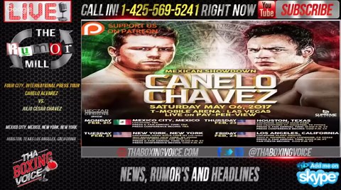 Canelo Álvarez vs Julio César Chávez Jr four city, international press tour
