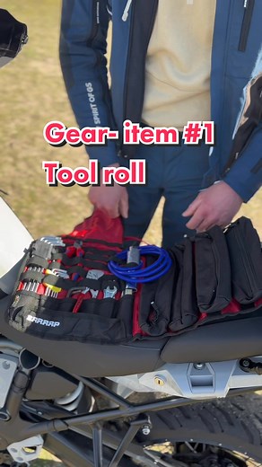 Gear I take on my adventures #1 Tool roll If you venture far from home on your motorcycle, always carry an emergency tool kit. There's no reason to get stranded in the middle of nowhere when all you need to do is change a fuse or tighten a hose clamp. Let's take a look. #toolroll #geartips #travelgear #traveltools