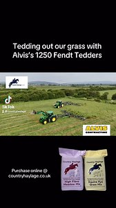 @alviscontracting 2 new fendt 1250’s doing a great job of tedding the grass leaving a nice even layer of grass with no lumps - this will help the grass dry more evenly!! 🚜🚜 | Country Haylage