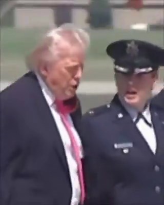 This is one of the most powerful videos ever recorded of President Trump. You can see an entire story in his face.