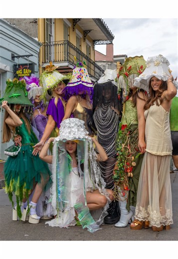 Creative Mardi Gras Ladies of the Lamp Shades Costume