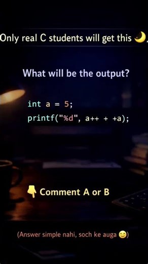 Only Real C Students Can Answer This 🔥 | Night Coding Question”#Coding #C#C+Shorts#youtubeshorts