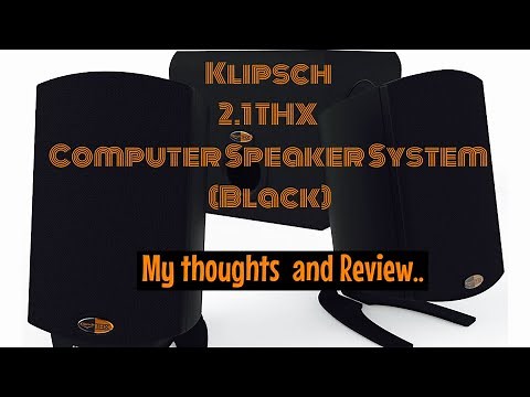 Klipsch ProMedia 2.1 THX Certified Computer Speaker System (Black) My setup & review…