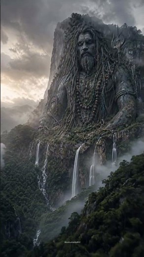 🌧️ Lord Shiva: The Stillness Carved Into the Mountains 🌧️ Silence and stone. Mist and eternity