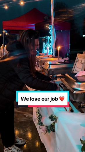 We love our job!!! ❤️ #catering #buffet #service #party