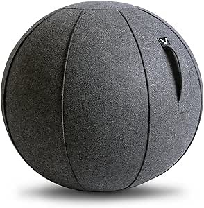 MANTRA SPORTS Yoga Exercise Ball Chair for Office Desk with Base, Ideal for Pregnancy, Birthing, Stability Exercises & Fitness. Swiss Stability Birth Ball for Labor, Gym & Workouts.