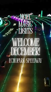 December is finally here and the season is in full swing at Noel Magic Lights. Cruise through Atlanta’s most magical drive through light show and set the tone for the holidays. We are open every day at 5 PM. Get your tickets early to skip the line. #NoelMagicLights #EchoParkSpeedway #HolidaySeason | Noel Magic Lights
