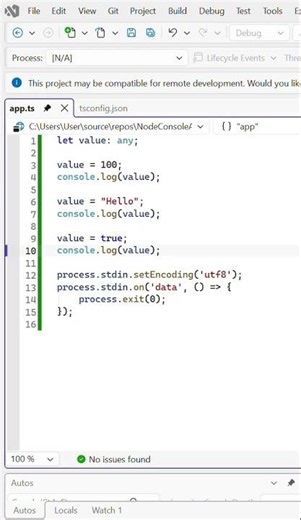 TypeScript Any