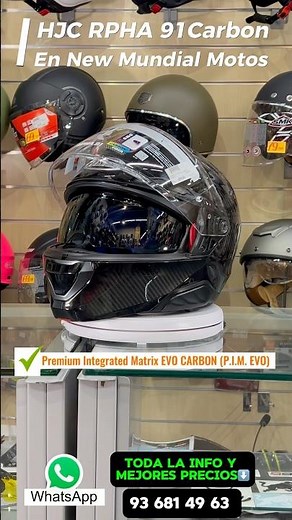 HJC RPHA 91 Carbon. Casco modular con doble homologación P/J. #hjc #sporttouring #moto #bikers