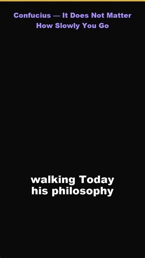 Confucius It Does Not Matter