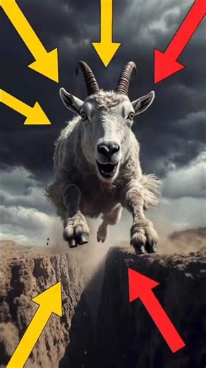 Goat’s Impossible Jump 😳