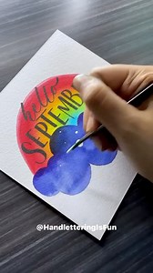 11K views · 53 reactions | Hello September calligraphy! | handlettering.is.fun | Facebook