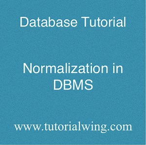 Normalization in DBMS With Example - Tutorialwing