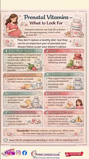 Not all prenatal vitamins are the same 🤰💊 Choosing the right one can help you!