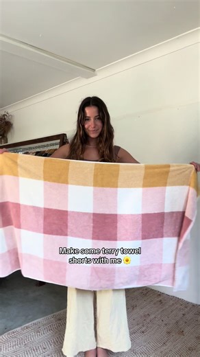 DIY Terry Towel Shorts Project