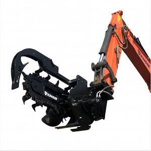 [Hot Item] Kinger Hydraulic Chain Saw Loader Trencher Attachment Digger Ditch Machine