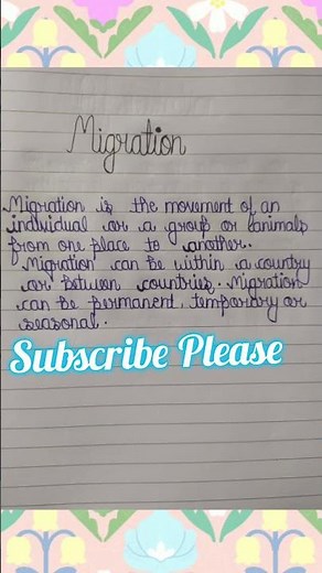 Migration | What Is Migration | Types Of Migration |
