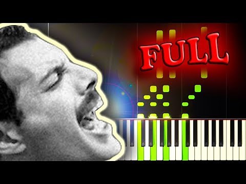 QUEEN - DON'T STOP ME NOW - FULL Piano Tutorial