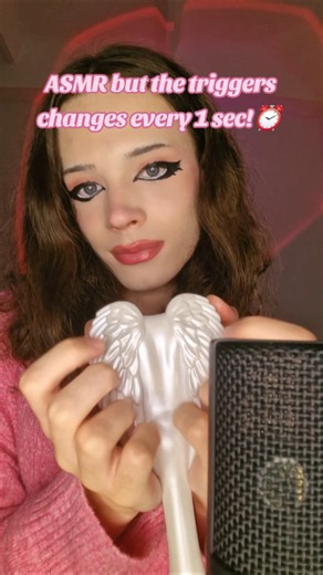 ASMR but the triggers changes every 1 sec!⏰️ #asmr #tingles #asmrvideo #asmrsounds #sleep