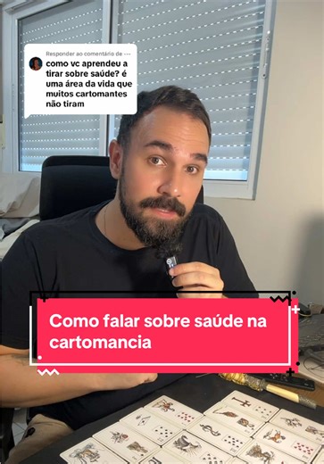 Respondendo a @--- Falar sobre saúde na cartomancia exige muito cuidado. Cartomante não é médico, cartomante não dá diagnóstico. É preciso sempre atuar de uma maneira trazendo aconselhamentos e não tratamentos, o cartomante tem que ter clareza de qual o seu papel e como trazer a melhor orientação possível pro nosso consulente: O que não pode: - dar diagnóstico - recomendar tratamento, remédios - invalidar a medicina - dizer pro consulente parar de tomar medicamentos - aterrorizar o consulente co
