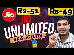 JIO 4G UNLIMITED DATA RS-49 & RS-51 PLAN DETAILS, JIO CHEAPEST UNLIMITED DATA RECHAGE