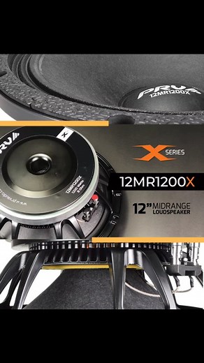 X-treme midrange performance is what PRV Audio’s 12MR1200X is all about. Thanks to its high 101.5 dB Sensitivity, this 12″ professional midrange driver is perfect for filling in the vocal range in the largest SPL systems. | PRV Audio