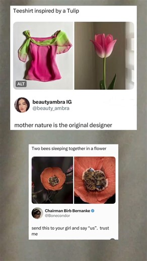 Tulip Inspired T-Shirt Design That Shows How Nature Creates Beautiful Fashion 🌷👕