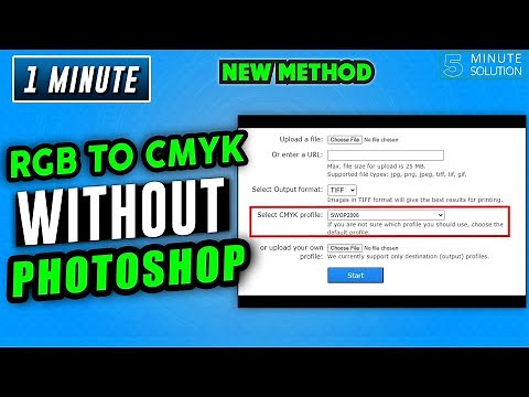 How to convert rgb to cmyk without photoshop 2024