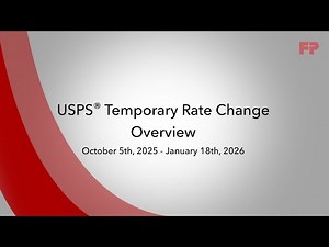 USPS Temporary Rate Change Overview | October 5th, 2025 - January 18th, 2026