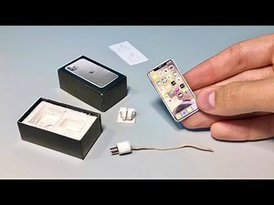 Mini iPhone 11 Pro Max for DollHouse - How to Make Miniature iPhone 11