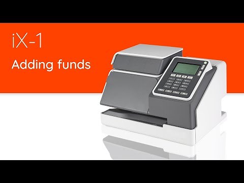 iX-1 Quadient Mailing System – Adding funds to postage the meter