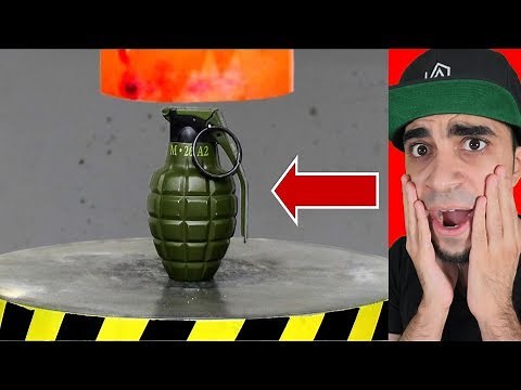 اداة سحق الاشياء ضد قنبلة " صار انفجار " !!