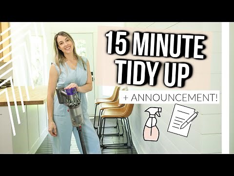 NEW 15 MINUTE TIDY UP | Speed Cleaning Motivation