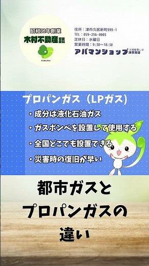 都市ガスとプロパンガスの違い #アパマンショップ