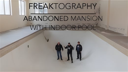 Exploring an abandoned derelict mansion with an indoor pool