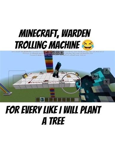 Minecraft Warden trolling machine. 🤣😂