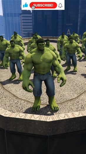 Hulk Kills Red Alien fight In Avengers game #shorts