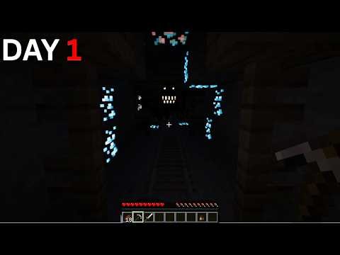 Day 1 of Surviving Minecraft's SCARIEST Modpack