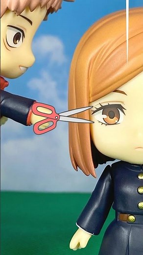 [Jujutsu Kaisen] Nobara Kugisaki gets her hair cut by Gojo Satoru!? #jujutsukaisen #jjk #gojo #ju...