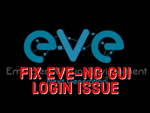 How to fix Eve-ng issue in web GUI Login