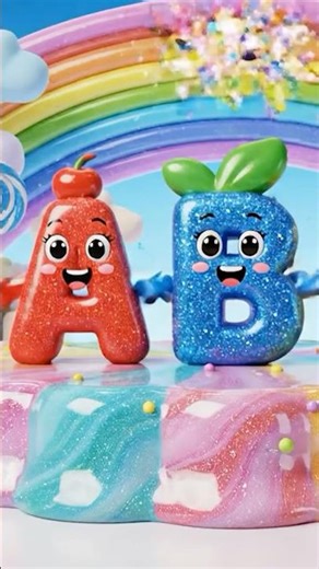 1 Candy Alphabet Song A for Apple Candy Kids Learning #ABC #3D #Cartoon #kidsanimation