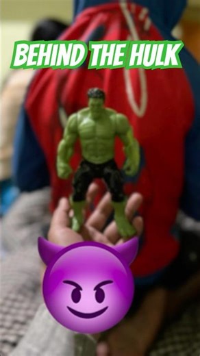 Behind T￼he Hulk😈#minivlog#viral#hulk#spiderman#shorts